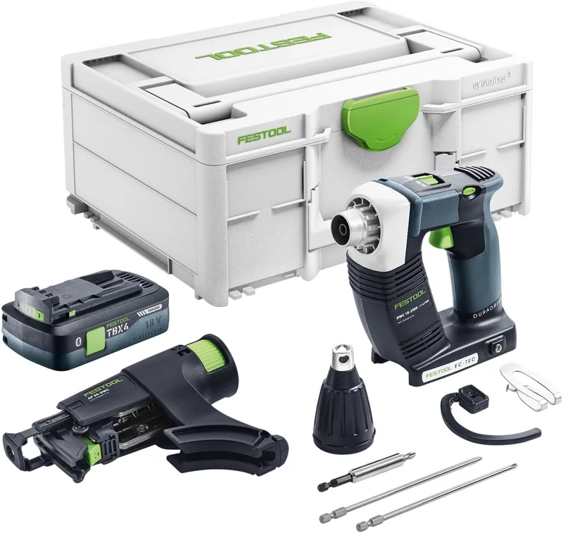 DURADRIVE DWC 18-2500 HPC 4.0 I-Plus accuschroevendraaier 18 V 18 Nm borstelloos ( 576498 ) + 2x accu 4.0 Ah + lader + systainer ( opvolger van 574743 ) by Festool – product image