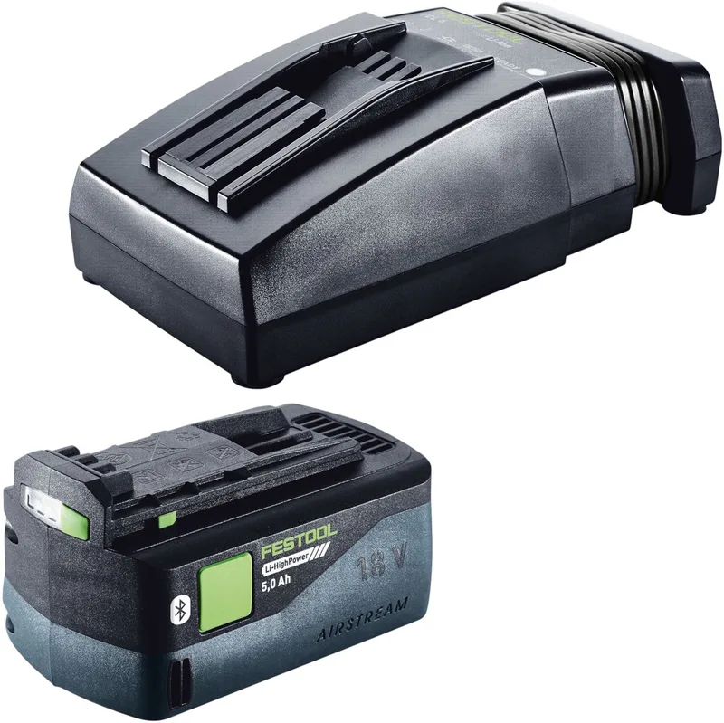 energieset 1x BP 18 Li 5,0 HP-ASI HighPower accupack 18 V 5,0 Ah ( 578519 ) + TCL 6 oplader ( 201135 ) de Festool – image du produit