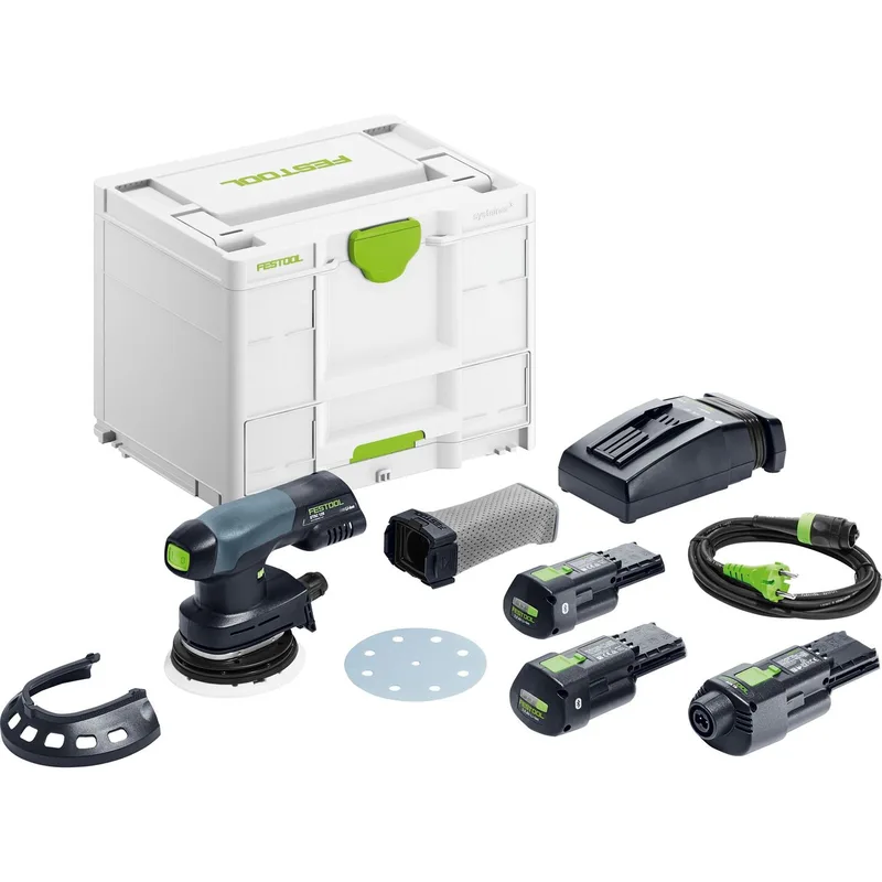 ETSC 125 3,0 I-Set Accu Excenterschuurmachine 18V 3.0Ah in Systainer incl. ERGO Adapter - 578142 von Festool – Produktbild 1 von 3