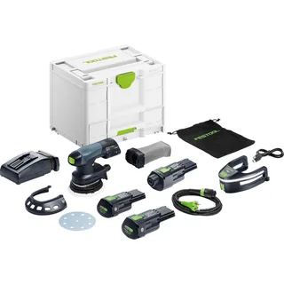 ETSC 125 3,0 I-Set Accu excenterschuurmachine 18V 3.0Ah in Systainer - 578857 fra Festool – produktbillede 1 af 2