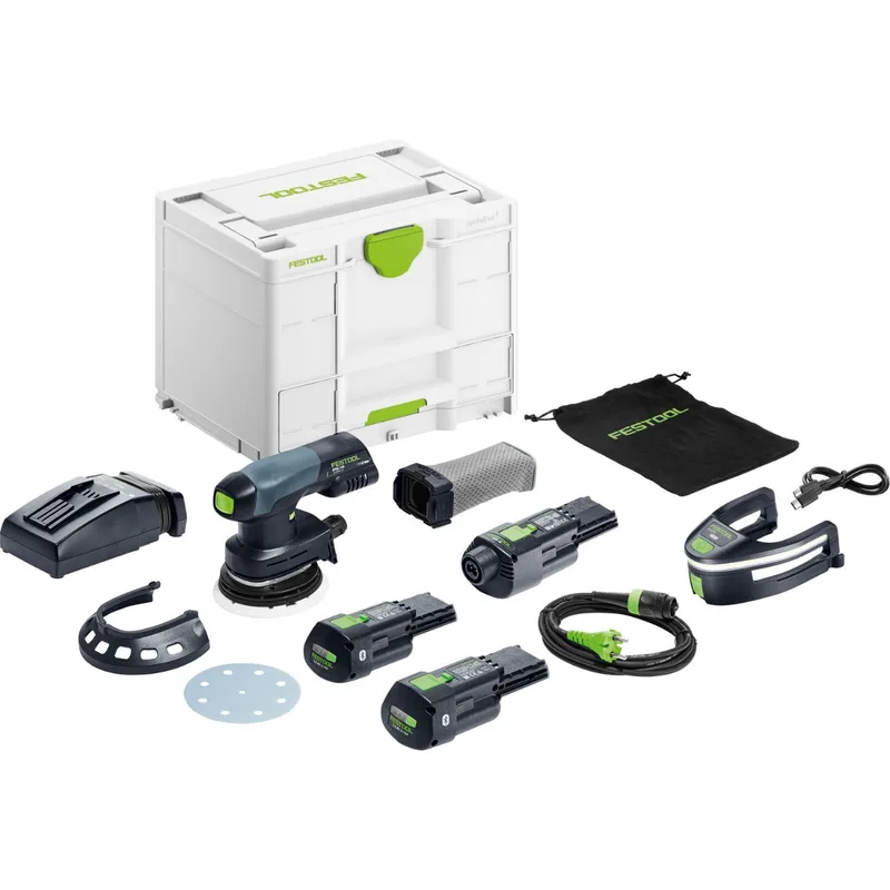 ETSC 125 3,0 I-Set Accu excenterschuurmachine 18V 3.0Ah in Systainer - 578857 fra Festool – produktbillede 1 af 2