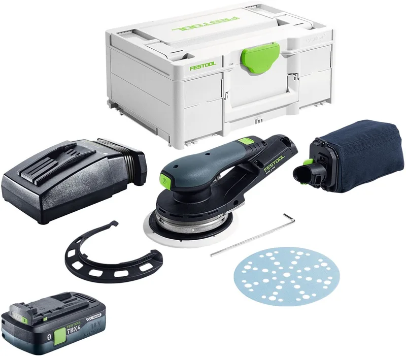 ETSC 2 150-Basic accu-excentrische schuurmachine 18 V 150 mm borstelloos + 1x accu 4,0 Ah + oplader + Systainer by Festool – product image