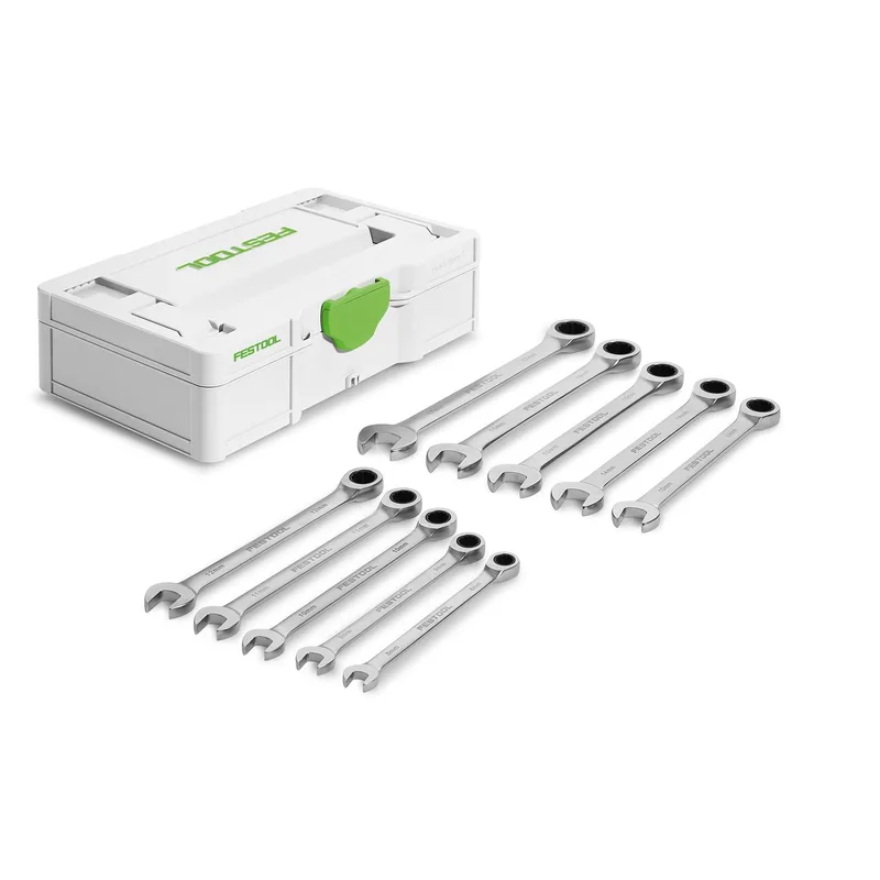 Festool 10-delig Ringratel-steeksleutelset in Systainer S - SYS3 S 76-RRS-Set - 578117 von Festool – Produktbild 1 von 2