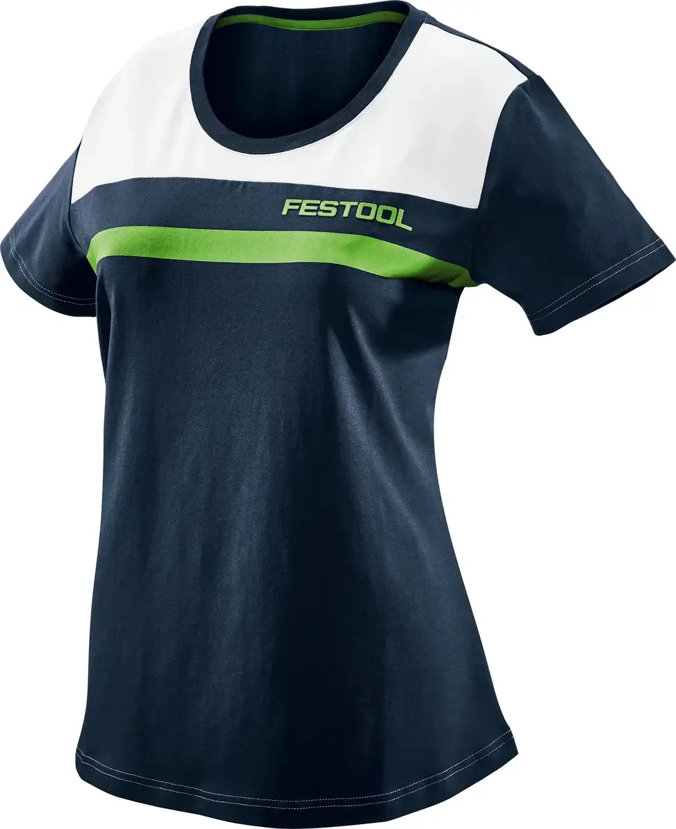 Festool 577306 T-shirt Donkerblauw, Groen, Wit by Festool, Dark blue, Green, White, S – product image
