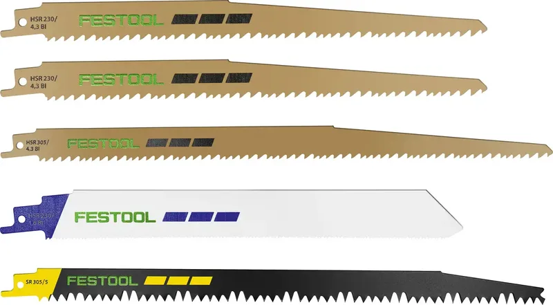 Festool 577496 Säbelsägeblatt-Set RS-Sort/5 5 St. von Festool – Produktbild