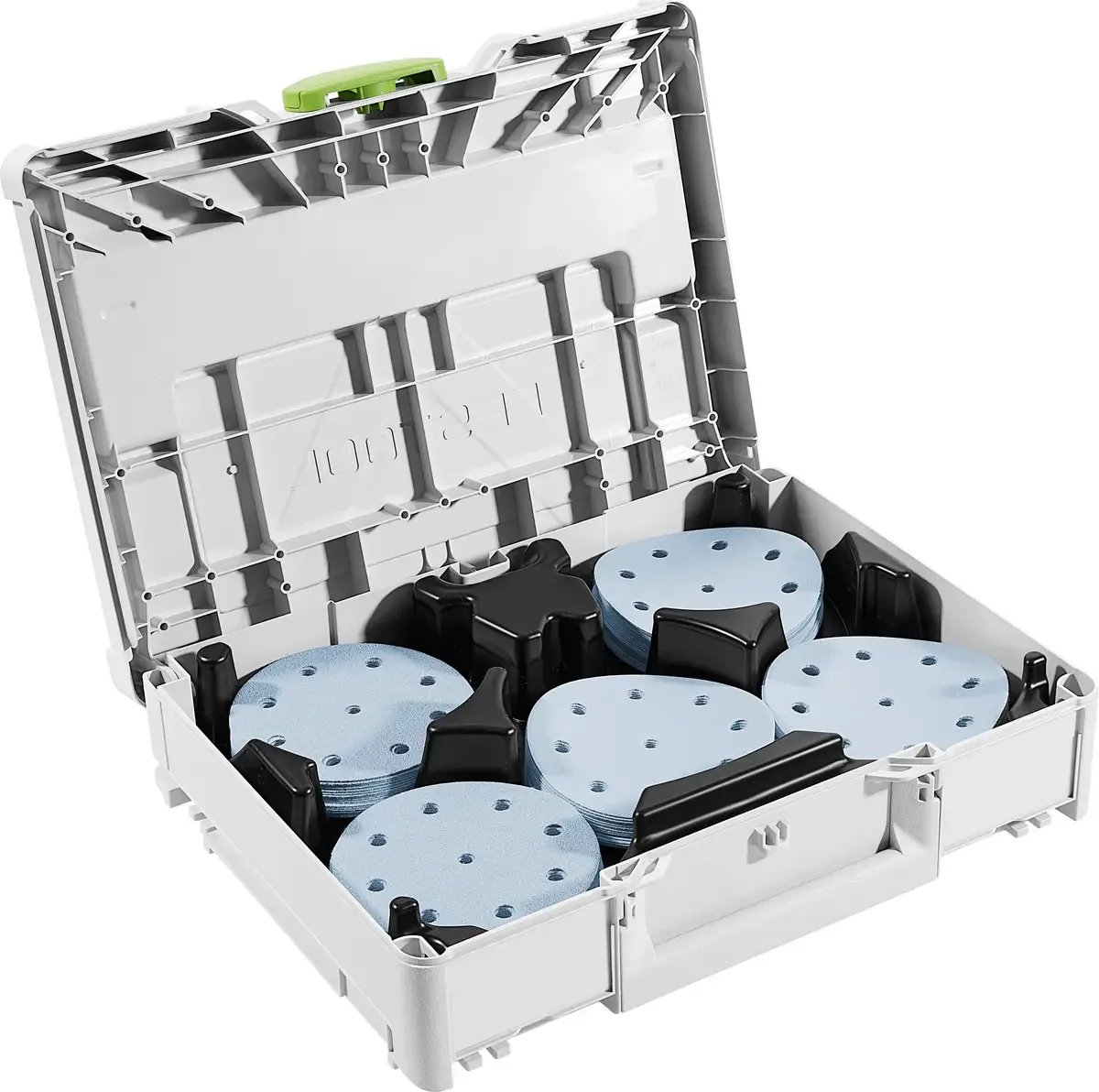 Festool 578193 Schleifscheiben-Box Durchmesser 125 mm Körnung (num)=60, 80, 120, 180, 220 1 Set fra Festool – produktbillede