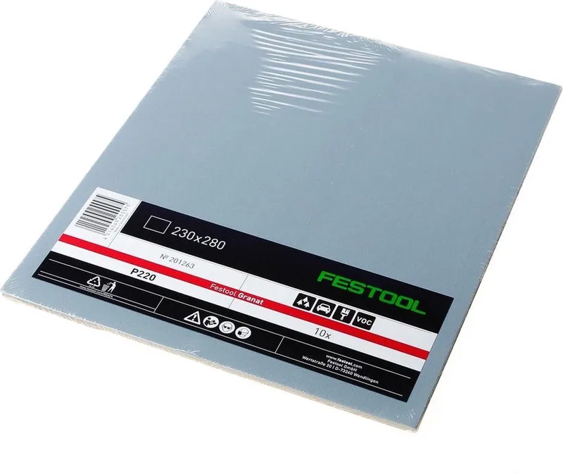 Granat Serie - Schuurpapier - 230x280mm - P220 - Voor Lak de Festool – image du produit