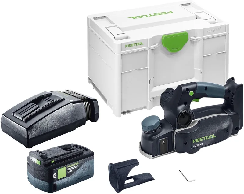HLC 82 EB-Basic accu-schaaf 18 V 82 mm borstelloos + 1x accu 5,0 Ah + oplader + Systainer by Festool – product image