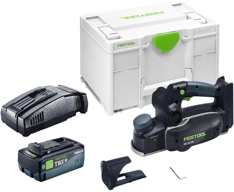 HLC 82 EB-Basic accu-schaaf 18 V 82 mm borstelloos + 1x accu 8,0 Ah + snellader + Systainer by Festool – product image