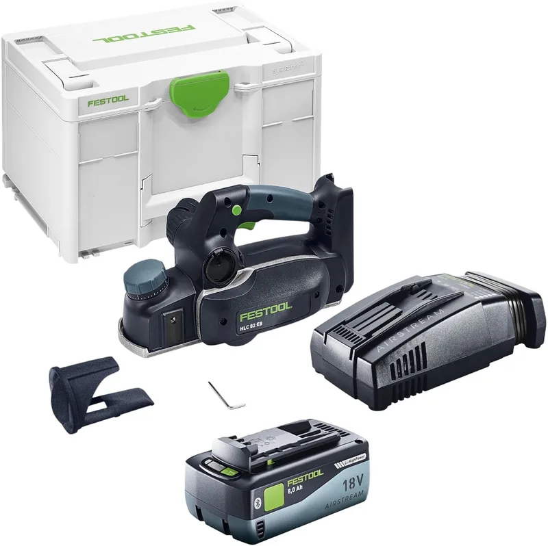 HLC 82 EB-Basic accu-schaaf 18 V 82 mm borstelloos + 1x accu 8,0 Ah + oplader + Systainer by Festool – product image