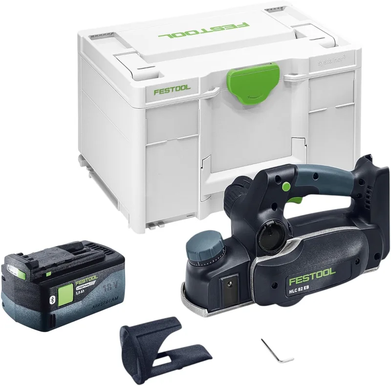 HLC 82 EB-Basic accu-schaafmachine 18 V 82 mm borstelloos + 1x accu 5,0 Ah + Systainer - zonder oplader van Festool – productafbeelding