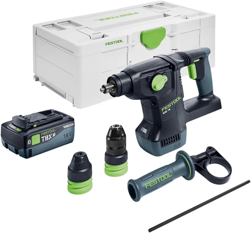 KHC 18 EB-Basic accu-combinatiehamer 18 V 2,6 J SDS-Plus Brushless + 1x accu 8,0 Ah + Systainer - zonder lader by Festool – product image