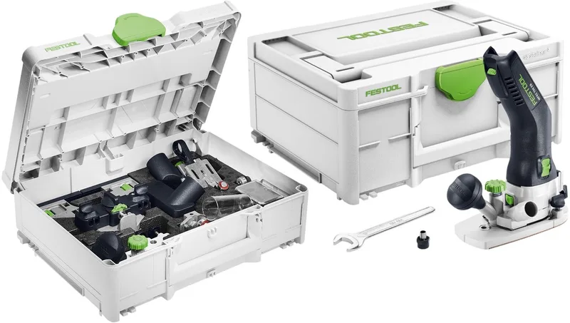 MFKC 700 EB-Basic accu-module kantenfrees 18 V 8 mm borstelloos + accessoire set + Systainer - zonder accu, zonder oplader de Festool, Vert – image du produit