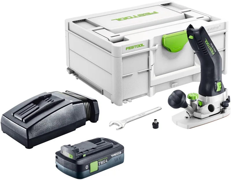 MFKC 700 EB-Basic accu-module kantfrees 18 V 8 mm borstelloos + 1x accu 4,0 Ah + oplader + Systainer by Festool – product image