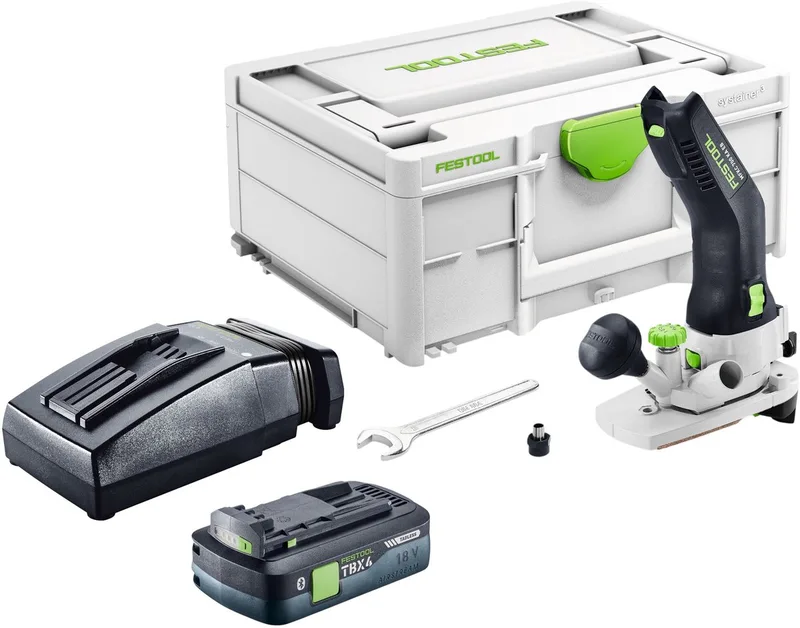 MFKC 700 KA EB-Basic accu-module kantfrees 18 V 8 mm borstelloos + 1x accu 4,0 Ah + oplader + Systainer de Festool – image du produit