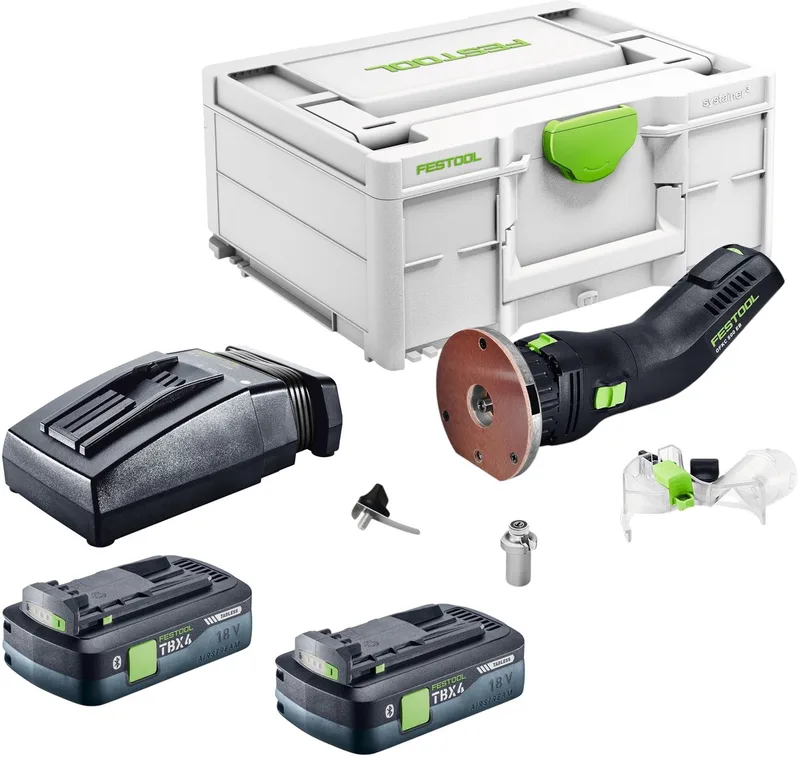 OFKC 500 R3 EB-Basic accu-kantfrees 18 V 10 mm borstelloos + 2x accu 4,0 Ah + oplader + Systainer by Festool – product image