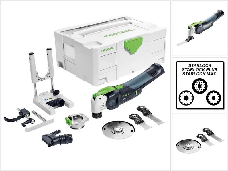 OSC 18 Li E-Basic set Oscillerende Accu Multitool VECTURO | zonder accu's en lader van Festool – productafbeelding