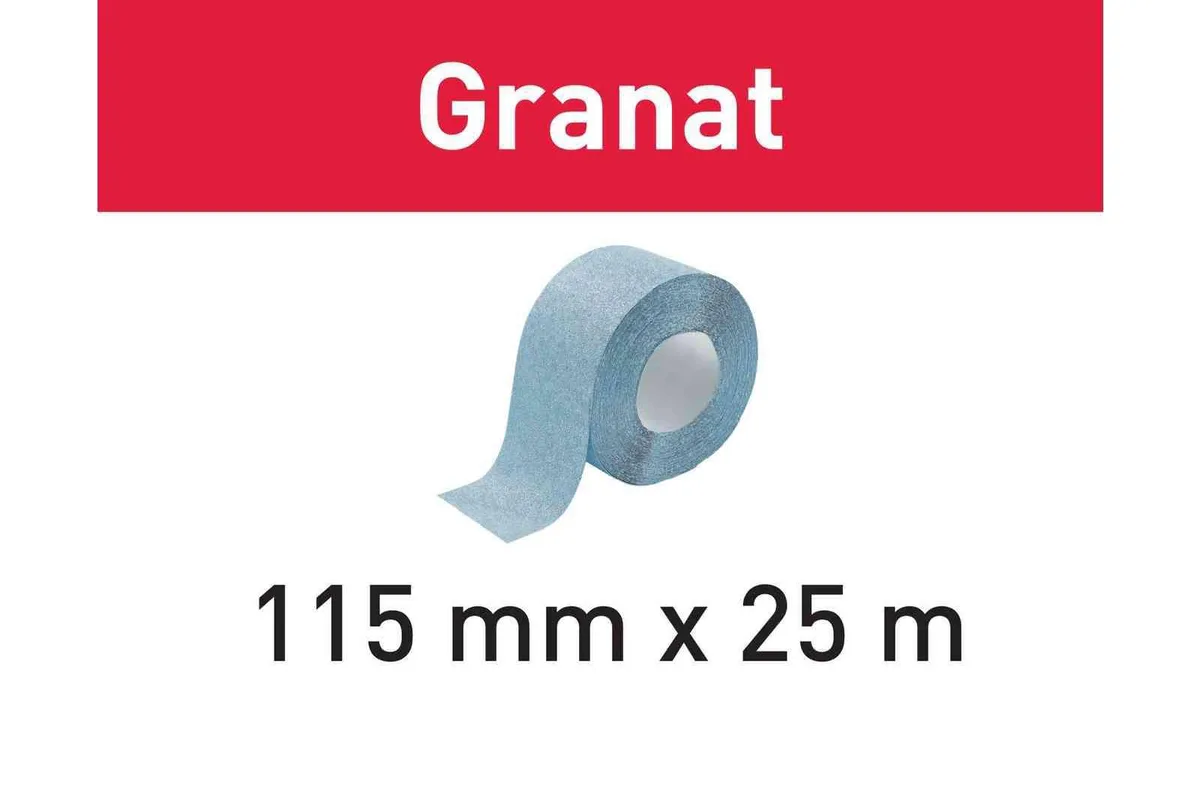 P100 115x25m GR Handschuurrol Granat - 201106 fra Festool – produktbillede