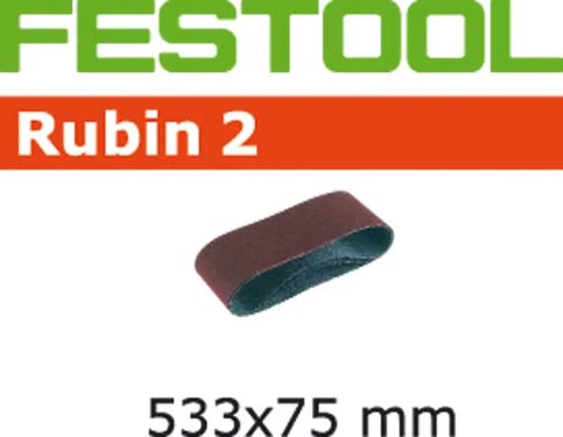 P120 533x75mm Schuurband Rubin 2 (10 stuks) - 499159 von Festool – Produktbild