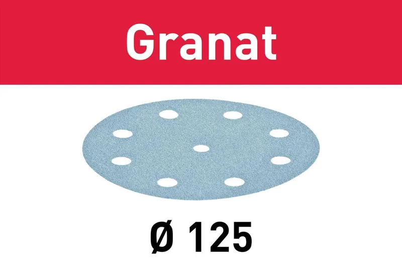 P320 D125/8 Schuurschijf (10 stuks) - STF Granat - 497150 by Festool – product image