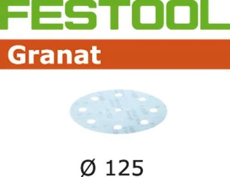 P800 D125/8 Schuurschijf (50 stuks) - STF Granat - 497179 by Festool – product image