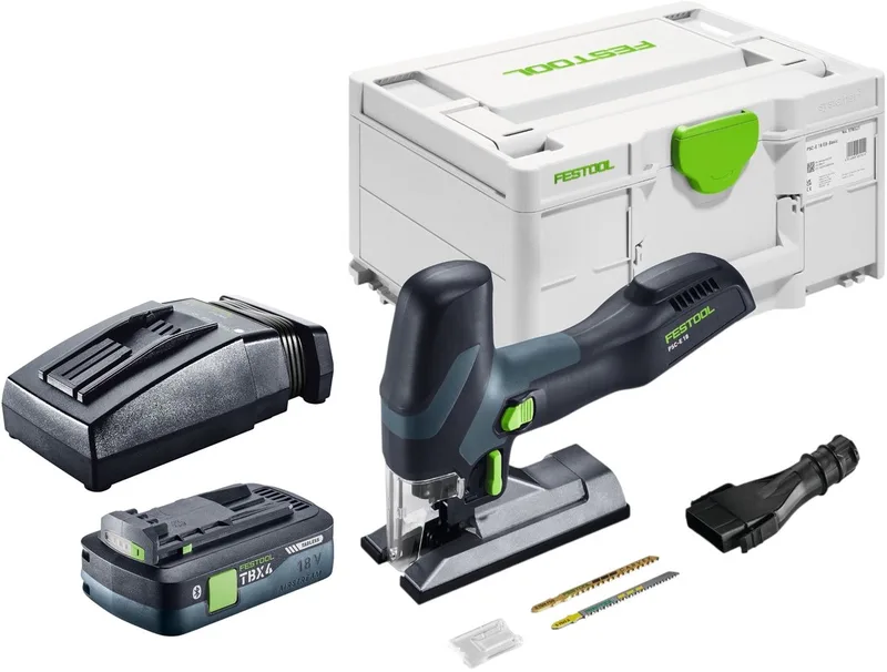 PSC-E 18 EB-Basic accu pendelzaag 18 V 40 mm + 1x accu 4,0 Ah + oplader + Systainer by Festool – product image
