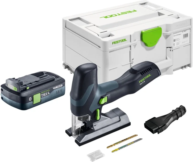 PSC-E 18 EB-Basic accu pendelzaag 18 V 40 mm + 1x accu 4,0 Ah + Systainer - zonder oplader de Festool – image du produit