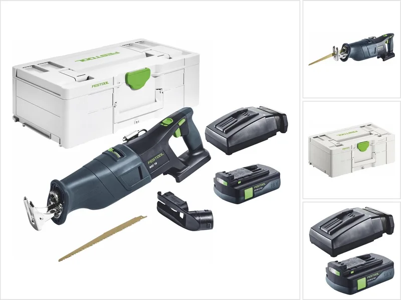 RSC 18 EB-Basic accu-reciprozaag 18 V borstelloos + 1x accu 3,0 Ah + oplader + Systainer by Festool – product image