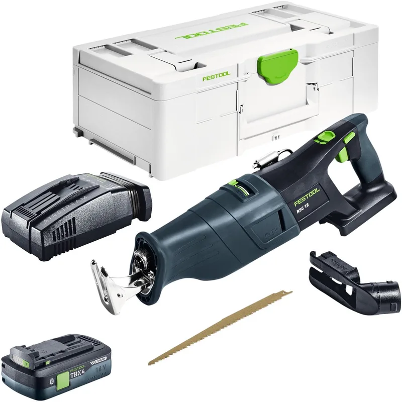 RSC 18 EB-Basic accu-reciprozag 18 V borstelloos + 1x accu 4,0 Ah + snellader + Systainer by Festool – product image