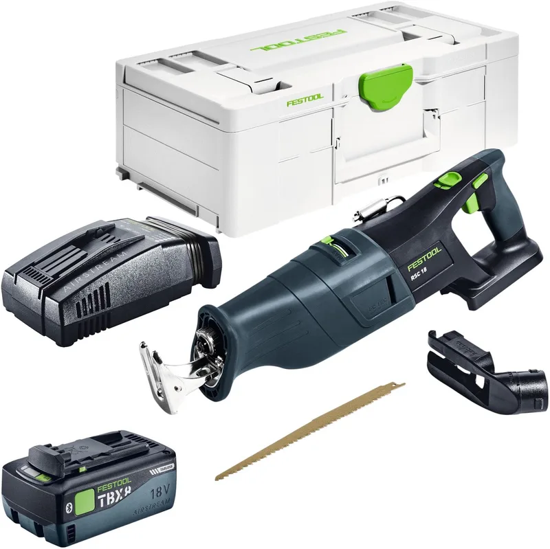 RSC 18 EB-Basic accu-reciprozag 18 V borstelloos + 1x accu 8,0 Ah + snellader + Systainer by Festool – product image