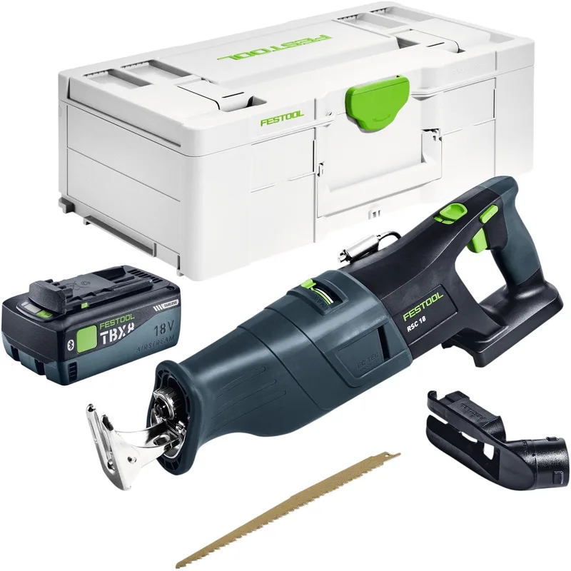 RSC 18 EB-Basic accu-sabelszaag 18 V borstelloos + 1x accu 8,0 Ah + snellader + Systainer by Festool – product image