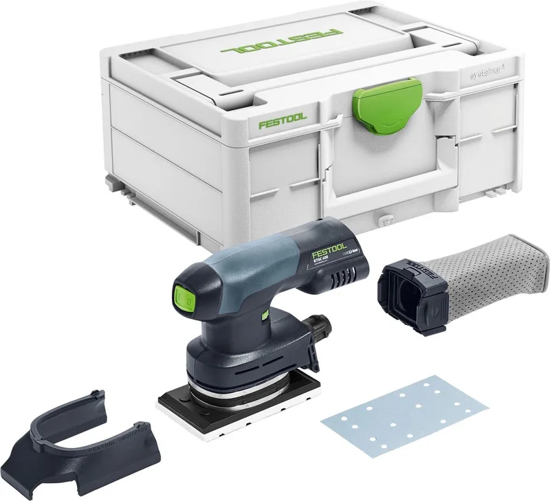 RTSC 400-Basic-Promo 18V Li-Ion vlakschuurmachine set (1x 3,1Ah) in systainer - 80 x 130mm - koolborstelloos de Festool – image du produit