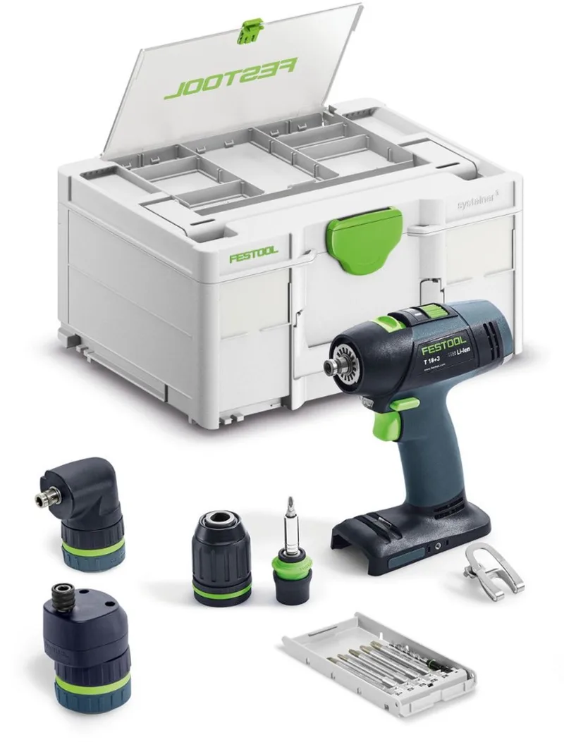 T18+3 Basic-Set Accu schroefboormachine 18V Basic Body in Systainer - 578828 van Festool – productafbeelding