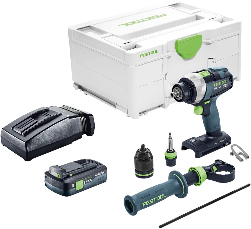 TDC 18/4-Basic accuboormachine 18 V 75 Nm borstelloos + 1x accu 4,0 Ah + oplader + Systainer by Festool – product image