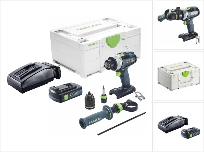 TDC 18/4 I-Basic accuschroefboormachine 18 V 75 Nm borstelloos + 1x accu 3.0 Ah + lader + systainer by Festool – product image