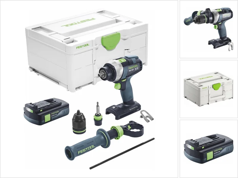 TDC 18/4 I-Basic accuschroefboormachine 18 V 75 Nm borstelloos + 1x accu 3.0 Ah + systainer - zonder oplader by Festool – product image