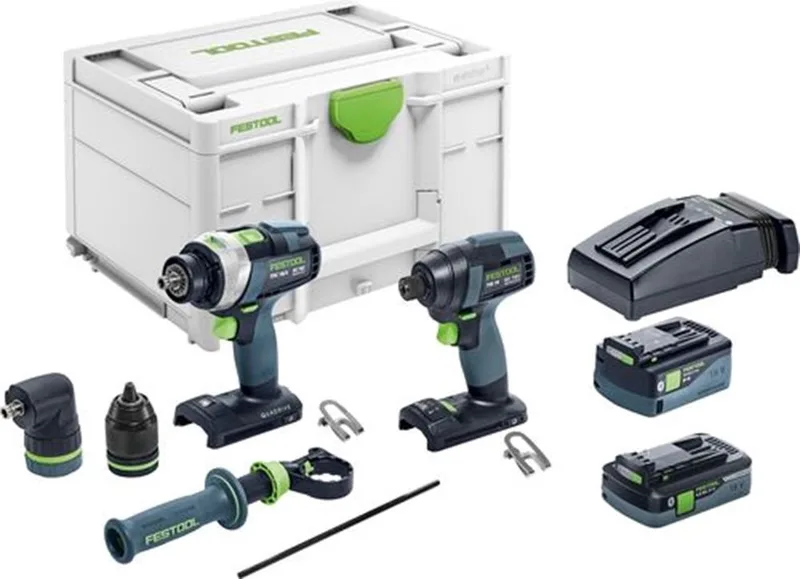 TID 18 5,0/4,0-Set TPC 18/4 Accu Combiset 18V 4.0/5.0Ah in Systainer - 577654 de Festool – image du produit