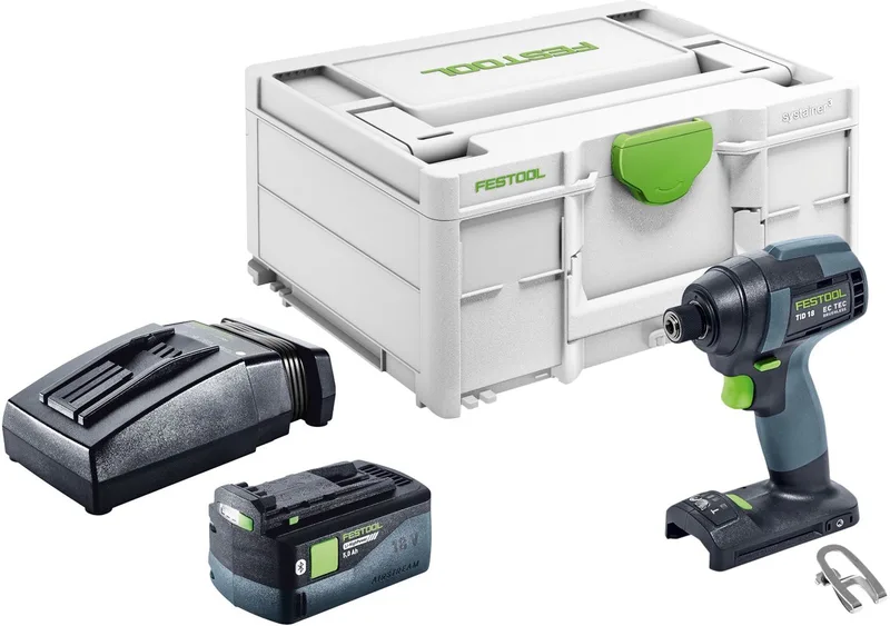 TID 18-Basic accu-slagmoersleutel 18 V 180 Nm 1/4" + 1x oplaadbare accu 5,0 Ah + lader + systainer de Festool – image du produit