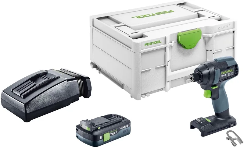 TID 18-Basic accu-slagschroevendraaier 18 V 180 Nm 1/4" borstelloos + 1x accu 4,0 Ah + oplader + Systainer by Festool – product image