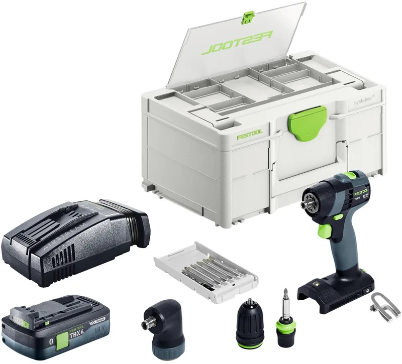 TXS 18-Basic-Set accuboormachine 18 V 40 Nm borstelloos + 1x accu 4,0 Ah + snellader + Systainer by Festool – product image