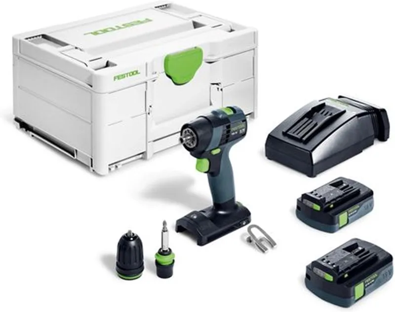 TXS 18 C 3,0-Plus Accu Schroefboormachine 18V 3.0Ah in Systainer - 576895 van Festool – productafbeelding