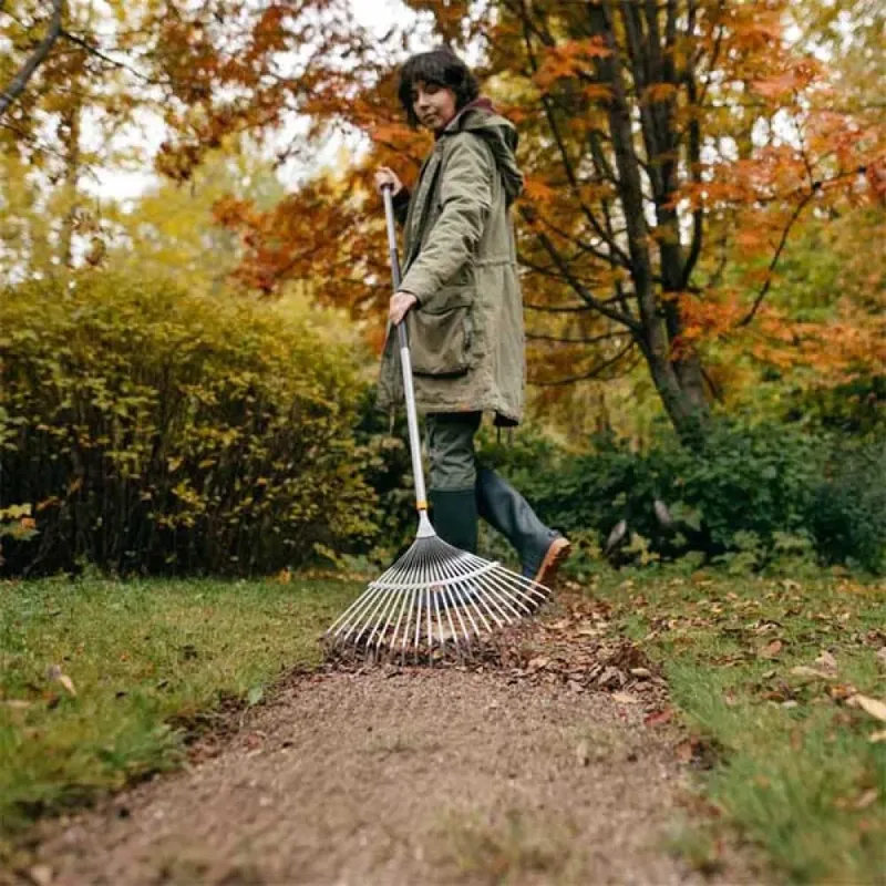 Ergonomic Serie - Bladhark - Ergonomisch Ontwerp - Aluminium Stok - Stalen Tanden de Fiskars – image du produit 5 sur 5