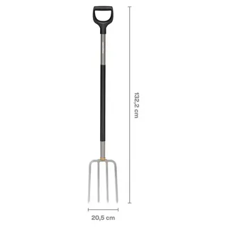Ergonomic Spitvork - Tuinvork - Mestvork - 132 cm by Fiskars – product image 3 of 6