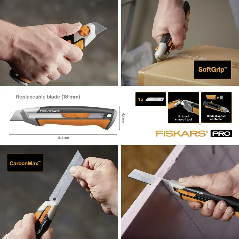 Fiskars 1027227 CarbonMax™ Cuttermesser, 18 mm 1 St. by Fiskars – product image 2 of 3