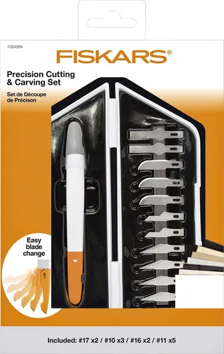 Hobbymes Messenset - Premium Performance Opzetmessen - 12-delig van Fiskars, Wit – productafbeelding 1 van 2