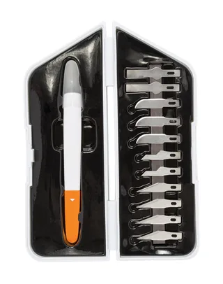 Hobbymes Messenset - Premium Performance Opzetmessen - 12-delig van Fiskars, Wit – productafbeelding 2 van 2