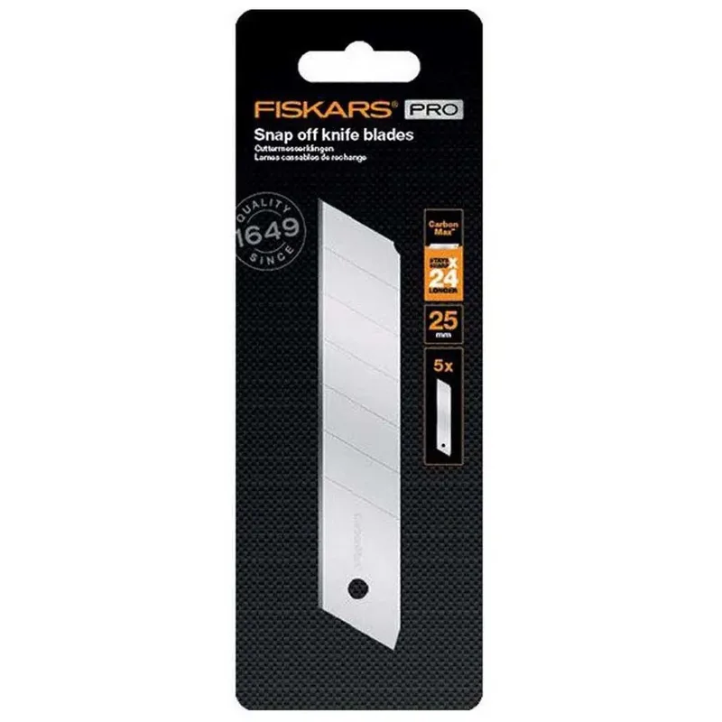 Lame De Cutter Carbonmax Snap Off Blades 25 Mm 5 Unités by Fiskars – product image 1 of 2