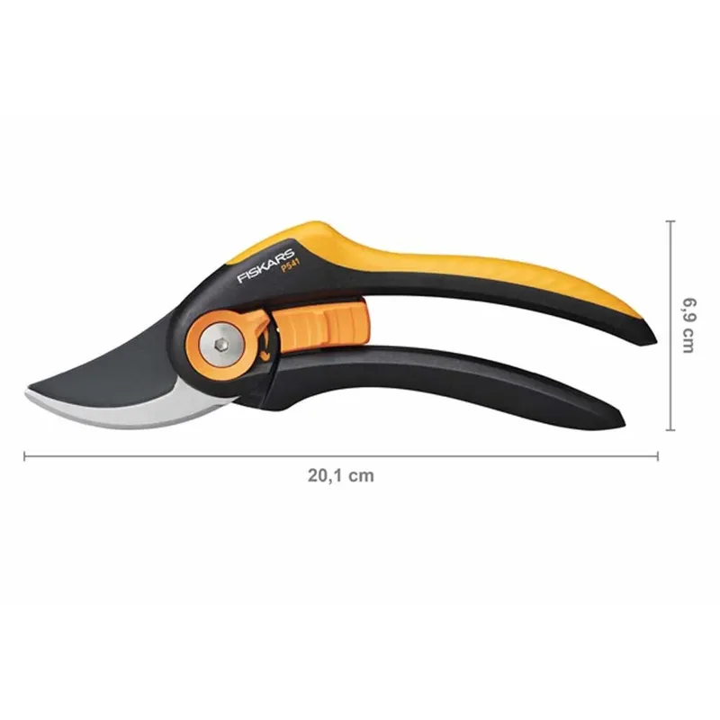 Plus Metalen Snoeischaar P541 - Bypass Mes met Verstelbare Handgrepen – voor Takken en Stelen tot Ø 24 mm van Fiskars – productafbeelding 2 van 4