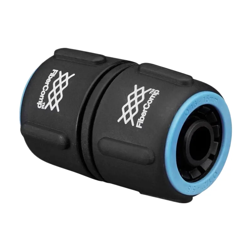 réparateur de tuyau d’arrosage, Ø 13-15 mm (1/2-5/8"), avec système de codage par couleurs, taille universelle, FiberComp, 20 g, noir/bleu, 1054784 von Fiskars – Produktbild
