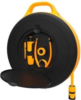 Slanghaspel - Tuinslang met Haspel - Zwart/Geel - 13,5m by Fiskars – product image 1 of 6
